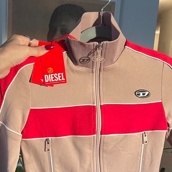 NEW Diesel Zip Up Track Jacket SZ XS - Picture 2 of 4